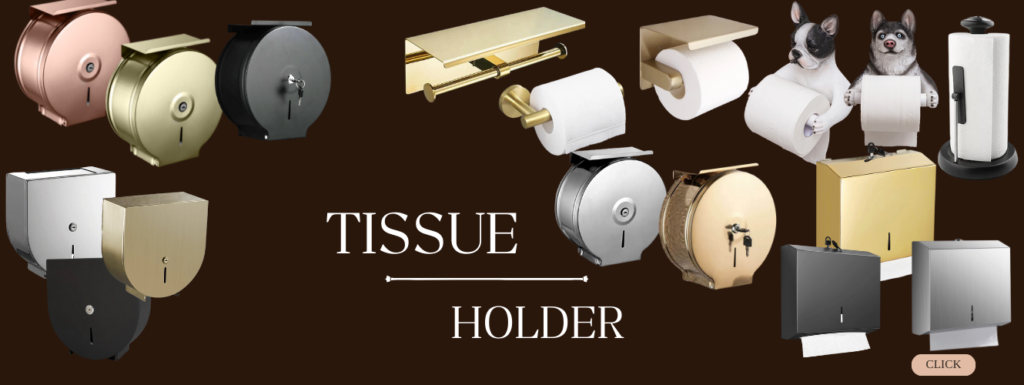 กล่องใส่กระดาษทิชชู่สแตนเลสม้วนใหญ่จัมโบ้โรลติดผนังพร้อมชั้นวาง Stainless big tissue holder wall mounted with shelf for resort hotel cafe shopping mall office