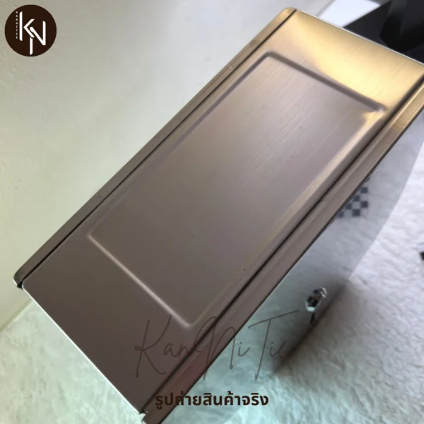 ที่ใส่กระดาษชำระสแตนเลสม้วนใหญ่ยาวติดผนังพร้อมชั้นวางมือถือ Stainless Jumbo Paper Holder with Shelf for office hotel resort cafe